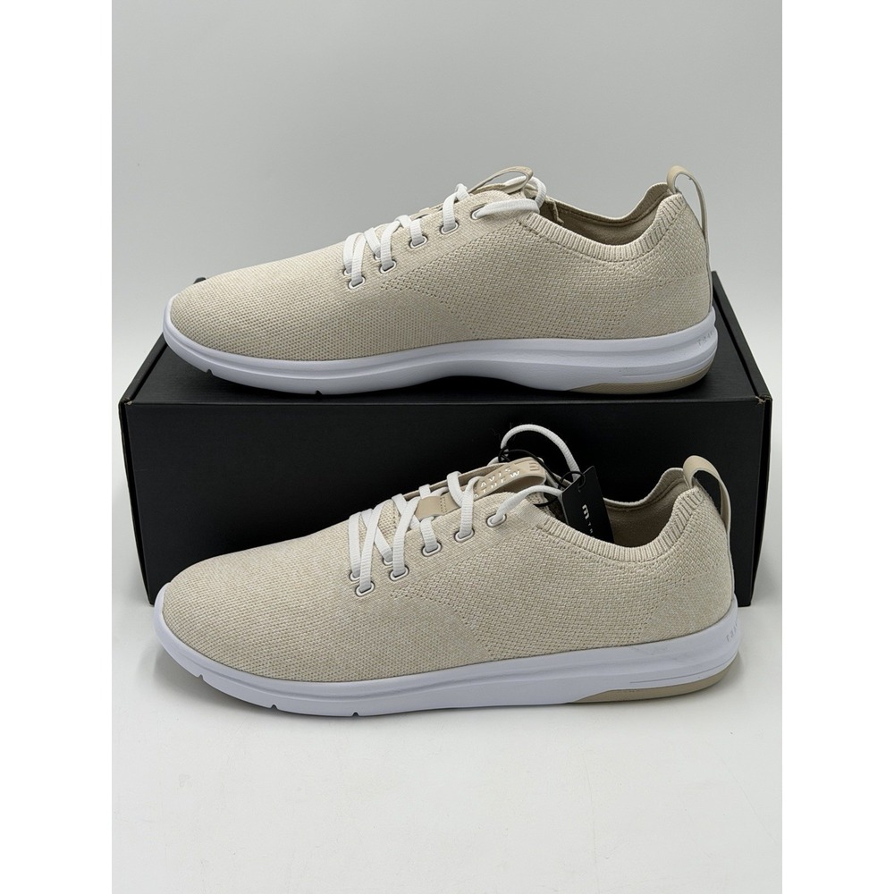 Travis Mathew The Daily Lite Italian Sand Beige White Sneaker Men's Size 11.5